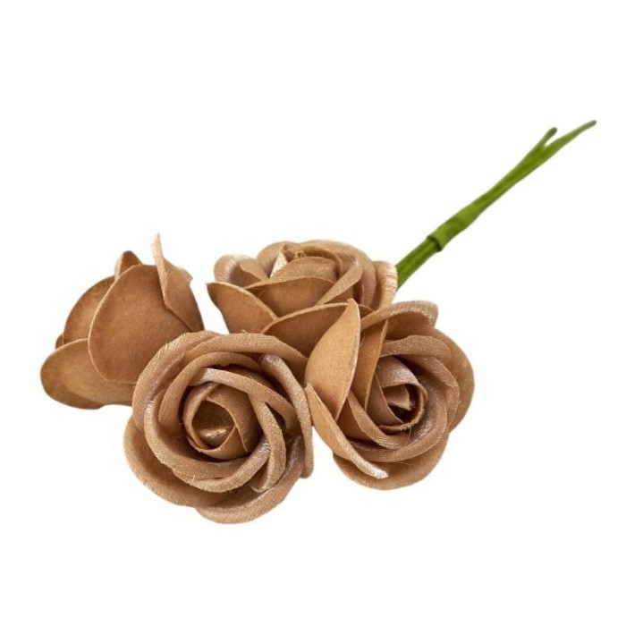 ROSA LAME PICCOLA MARRONE D3